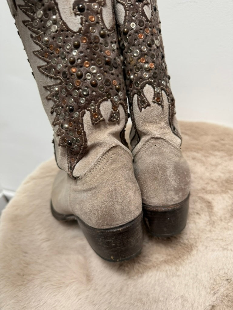 Sendra Laarzen maat 37 lichtgrijs