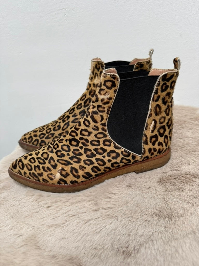 Bruno Tachetto Laarsjes maat 37 Beige met bruin en zwart