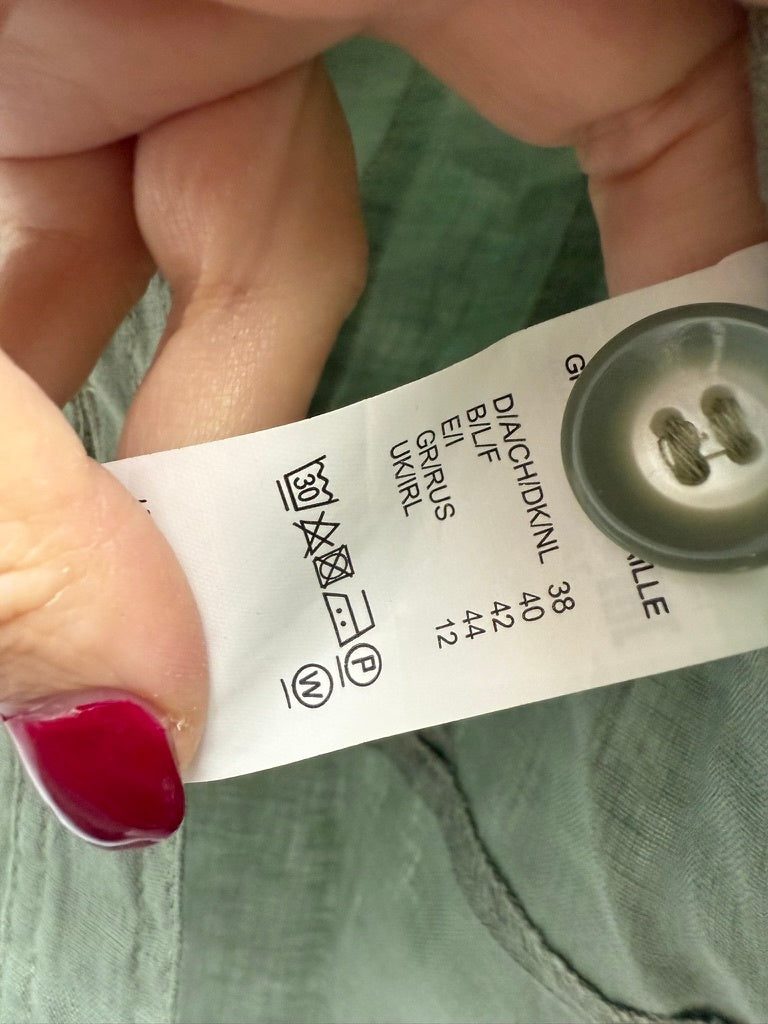 Barbara Lebek Jas/Blouse maat 38 Groen