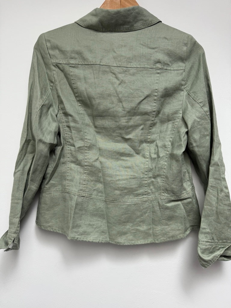 Barbara Lebek Jas/Blouse maat 38 Groen