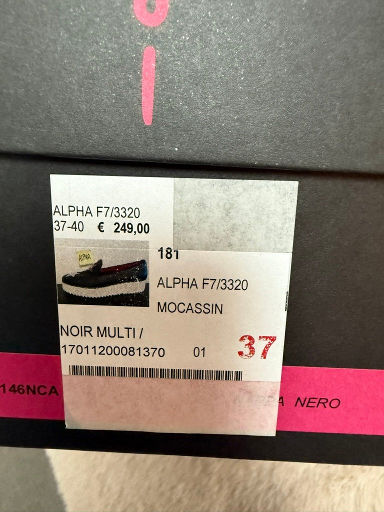 Alberto Gozzi Schoenen maat 37 Zwart met gekleurde sterretjes