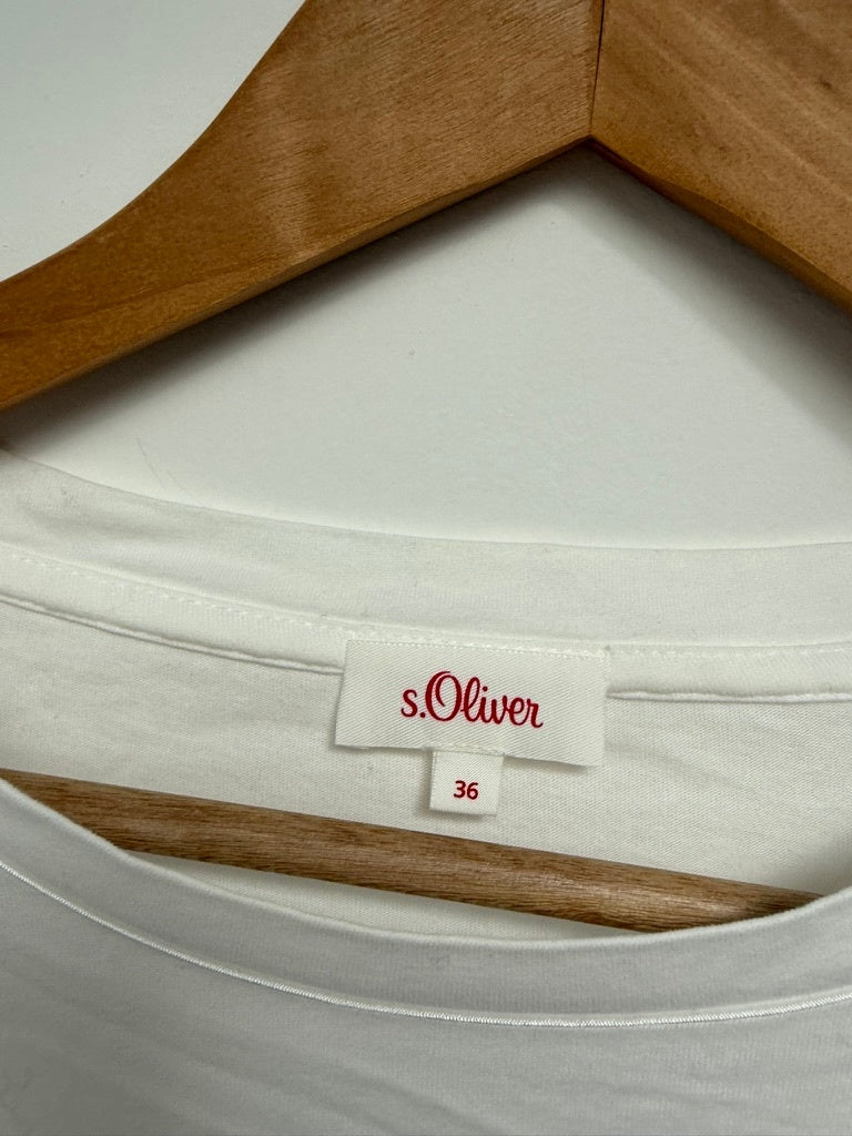 S. oliver Longsleeve maat 36 wit