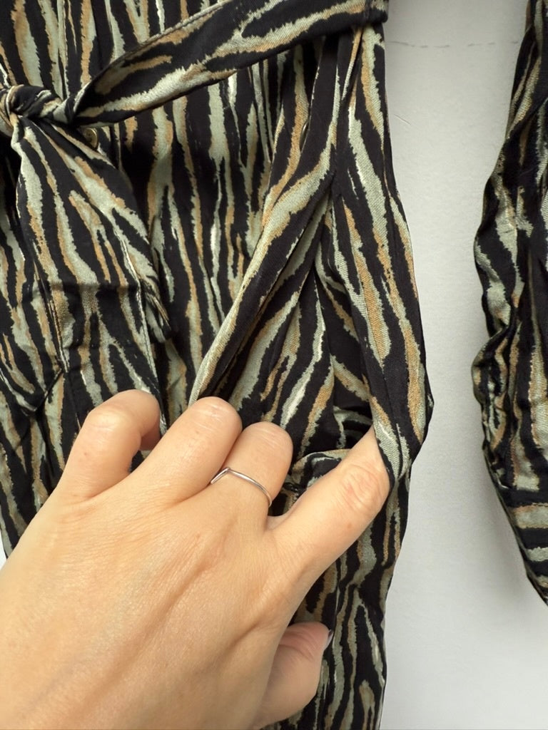 Garcia Jurk/Trui maat S groen, zwart