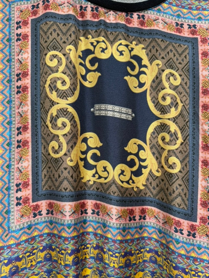 Mucho Gusto Top maat L donkerblauw