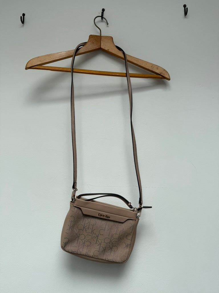 Calvin Klein Crossbody Tas Beige