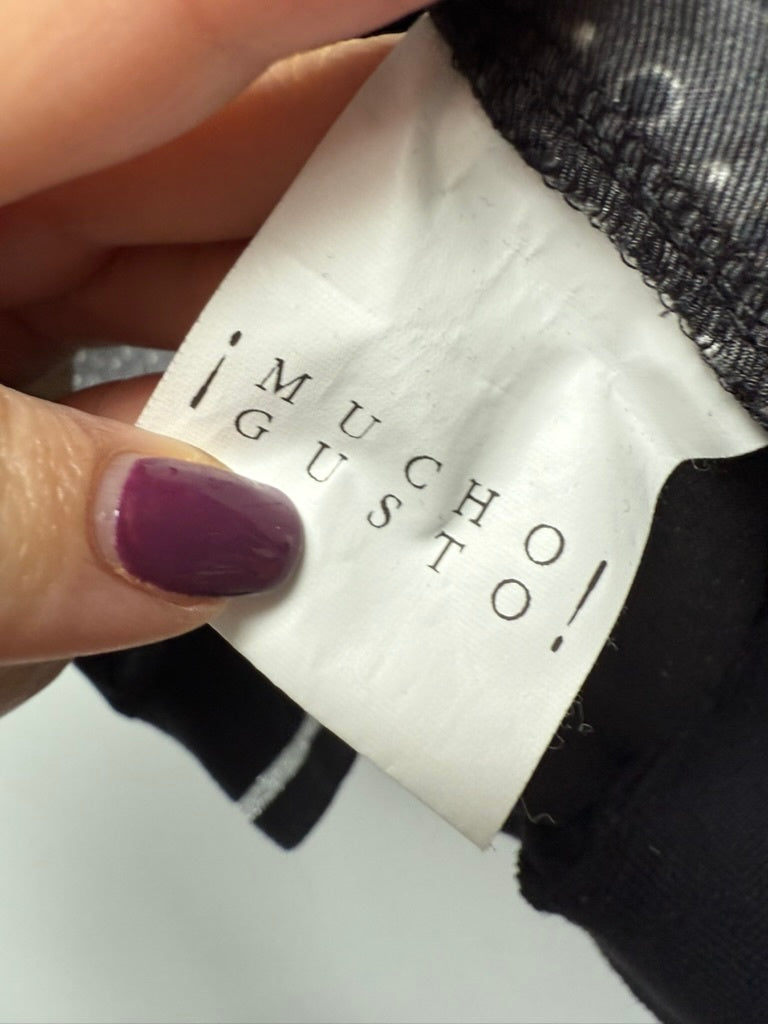 Mucho Gusto Top maat L Grijs/zwart