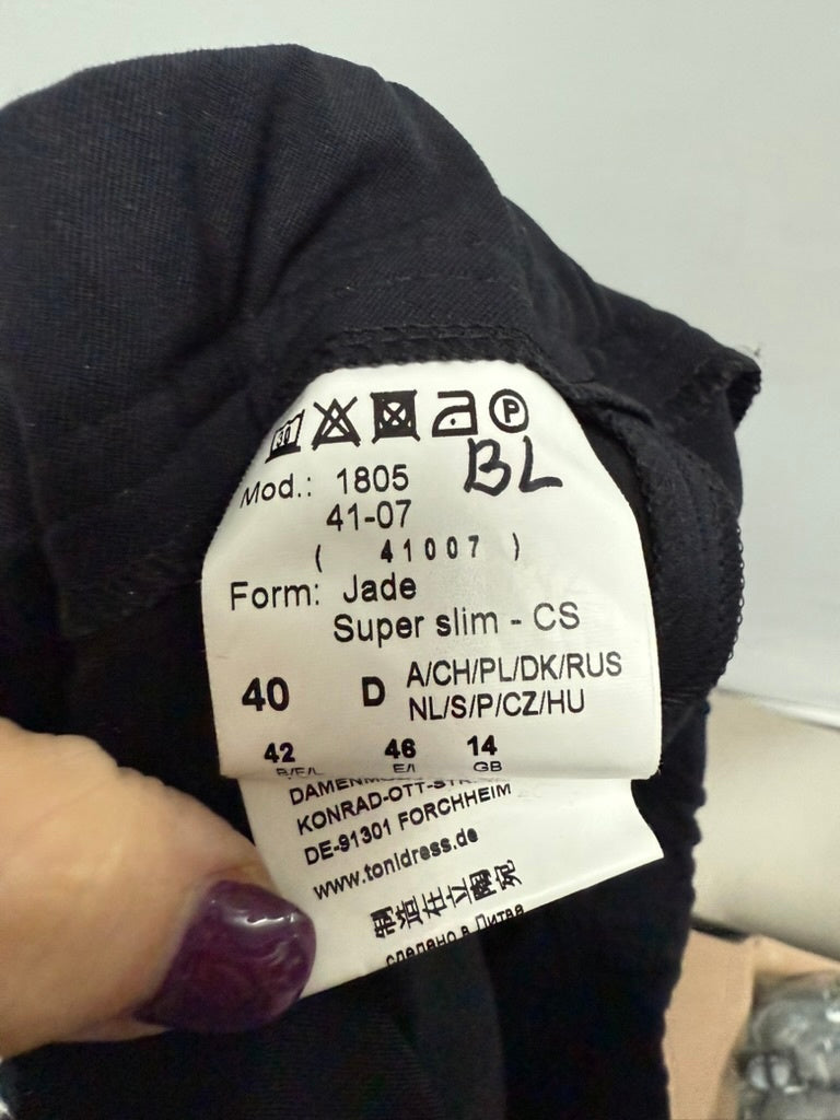 Onbekend Broek maat Donkerblauw