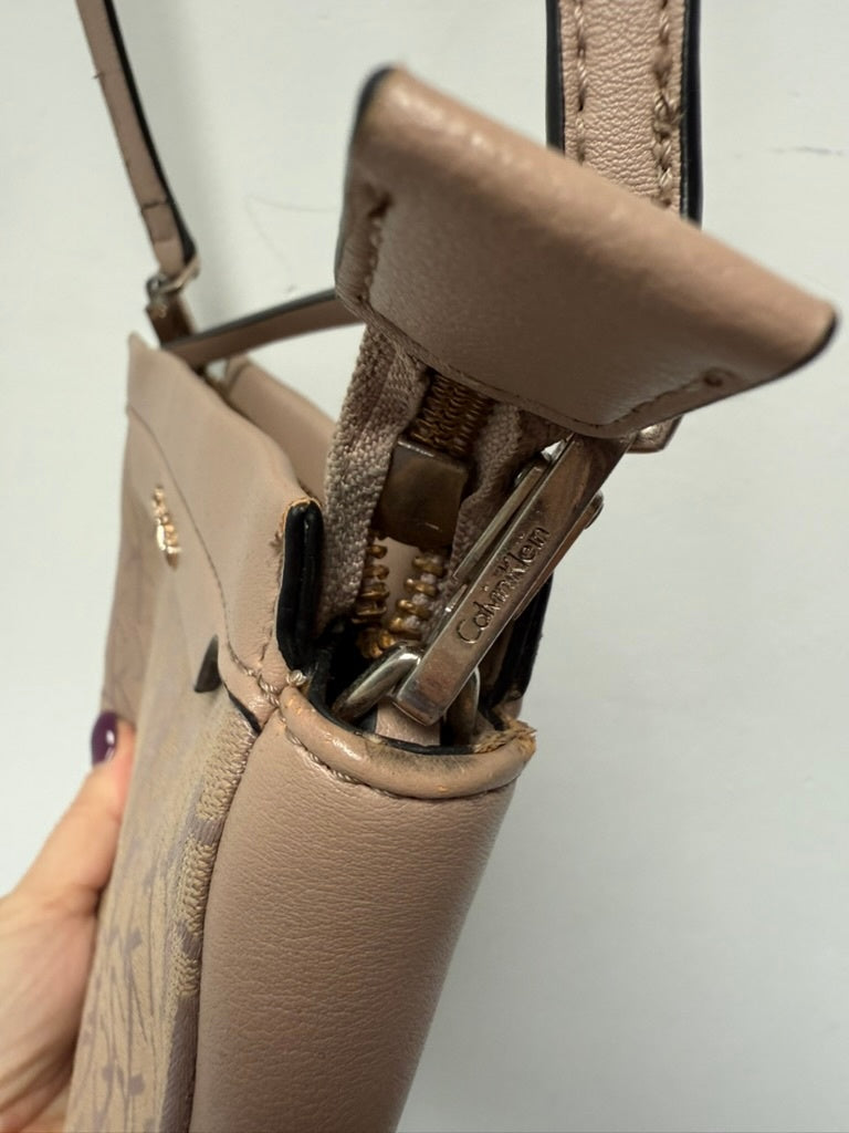 Calvin Klein Crossbody Tas Beige