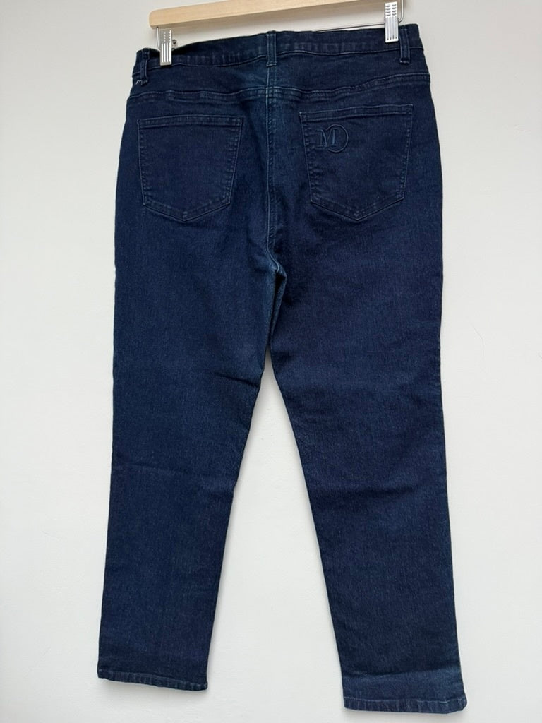 Mona Jeans maat 42 kort Donkerblauw
