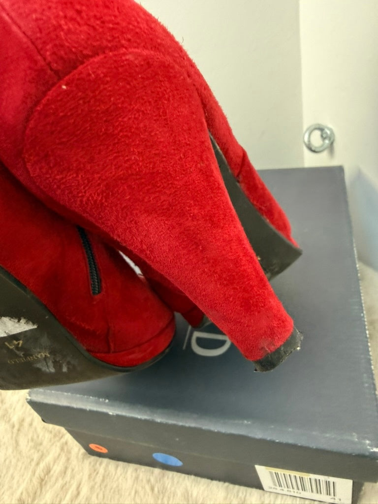 Manfield Enkellaarsjes maat 41 Rood