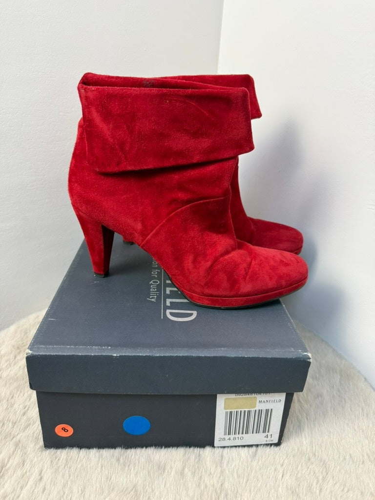 Manfield Enkellaarsjes maat 41 Rood