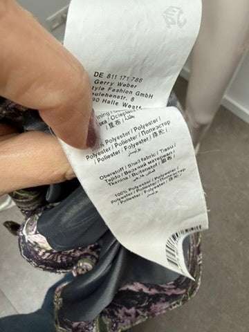 GERRY WEBER Jas maat 36 Multicolor (paars, groen, zwart, roze)
