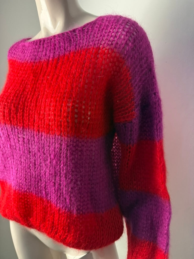 Les Jumelles Antwerp Trui maat TU Rood en roze