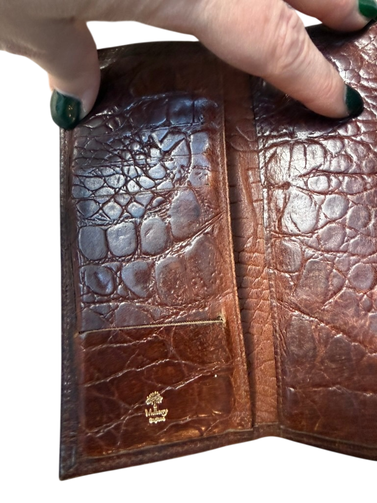 Mulberry Portemonnee vintage Bruin