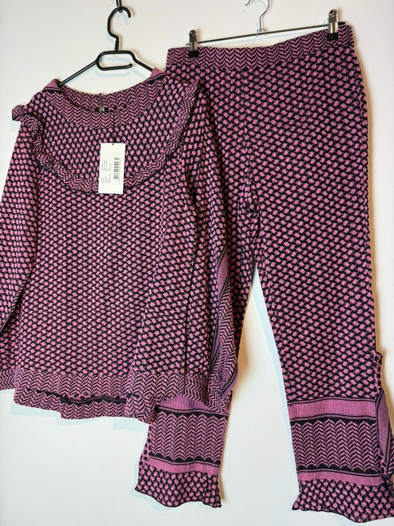 Rough Studios Set maat S/M Roze en zwart