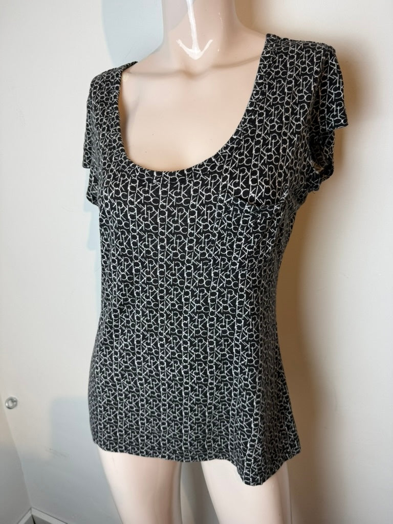CK (Calvin Klein) Top maat M zwart; wit