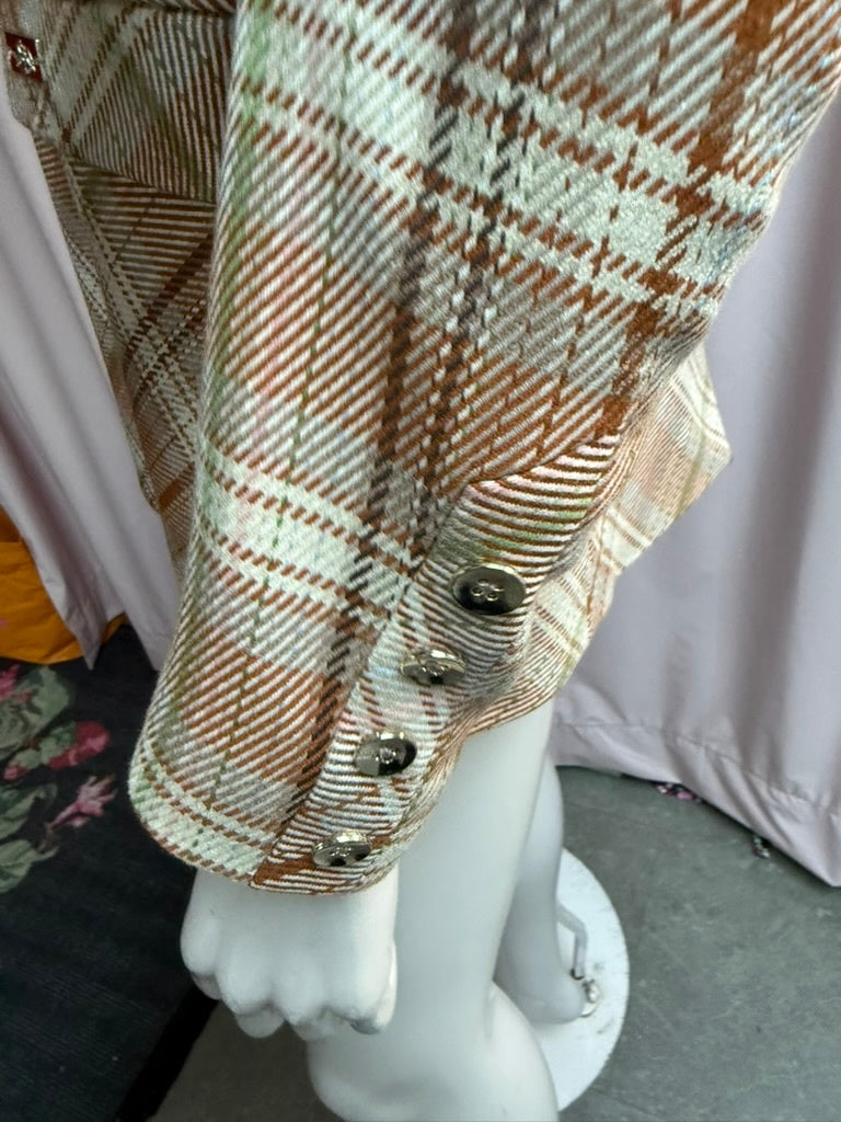 MOS MOSH Jasje maat 38 Bruin, beige, groen, wit, rood