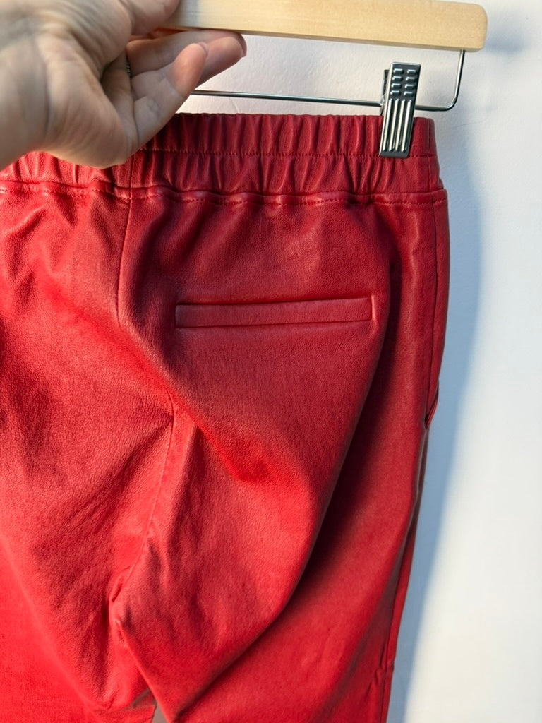 Suite 22 Leren Broek maat 36 Rood