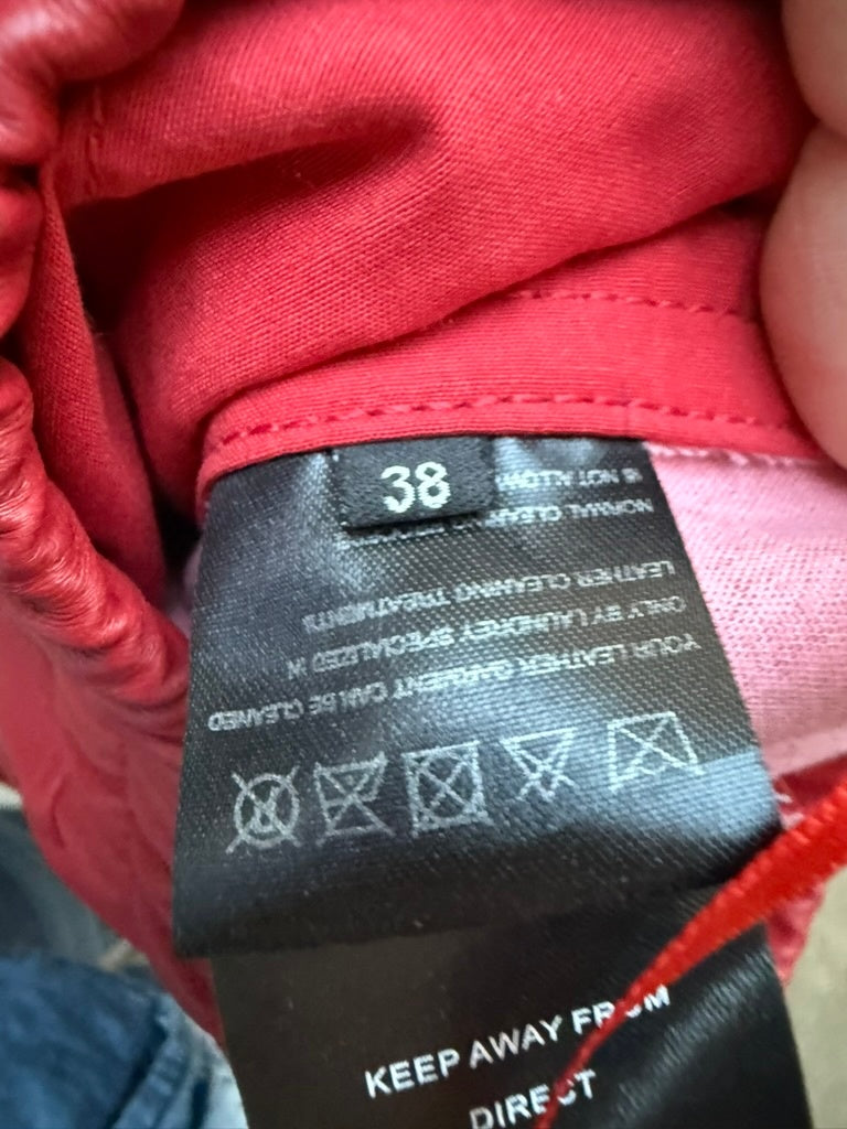 Suite 22 Leren Broek maat 36 Rood