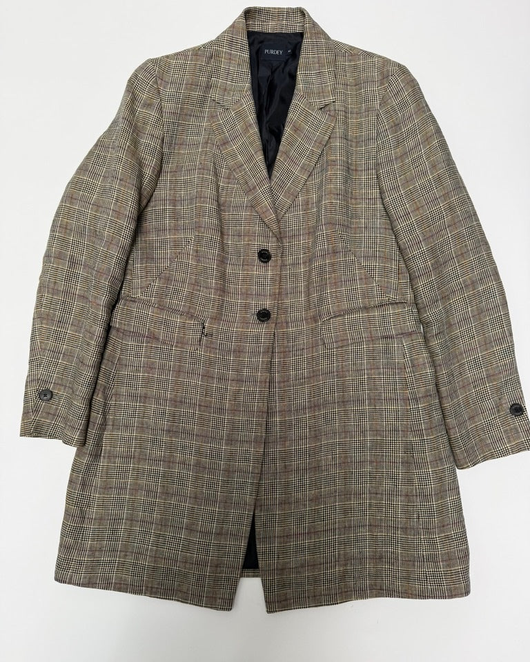 Purdey Blazer maat 42 Bruin met een ruitpatroon