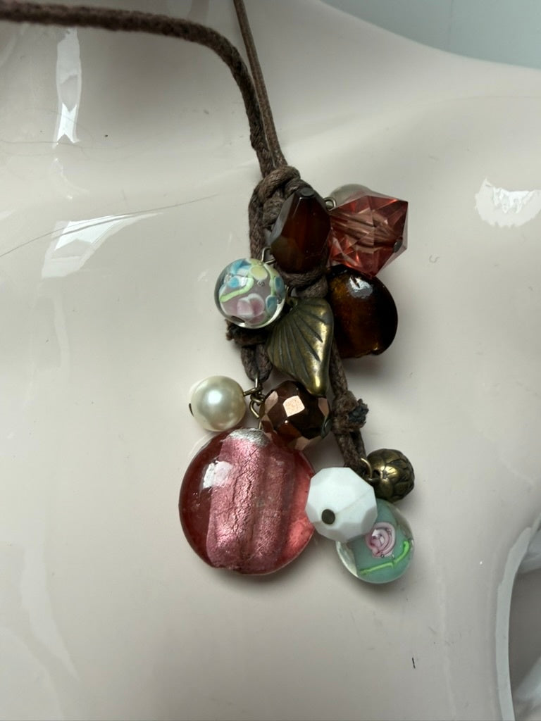 ketting Bruin, multikleur, rose, wit, goud