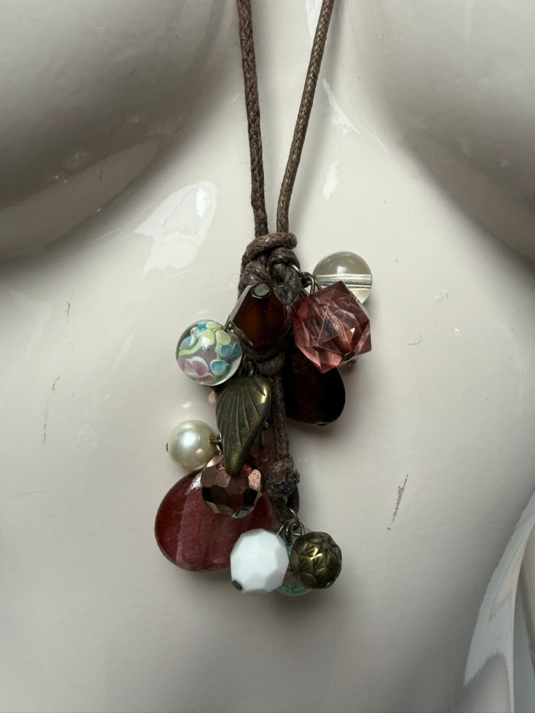 ketting Bruin, multikleur, rose, wit, goud