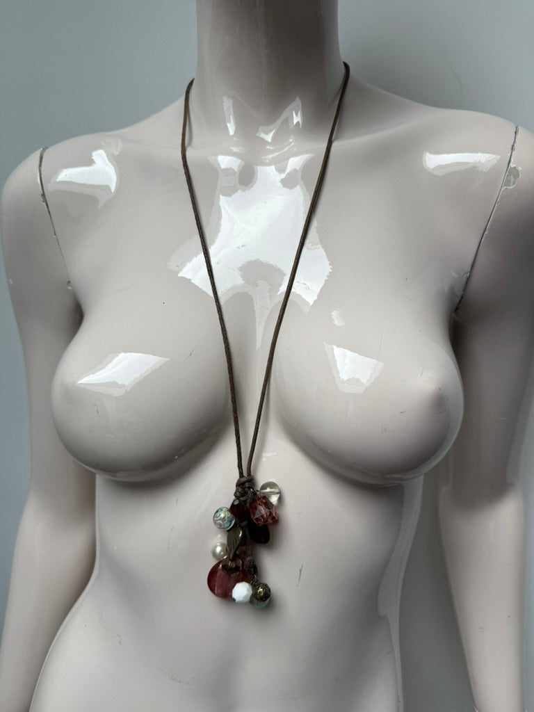 ketting Bruin, multikleur, rose, wit, goud