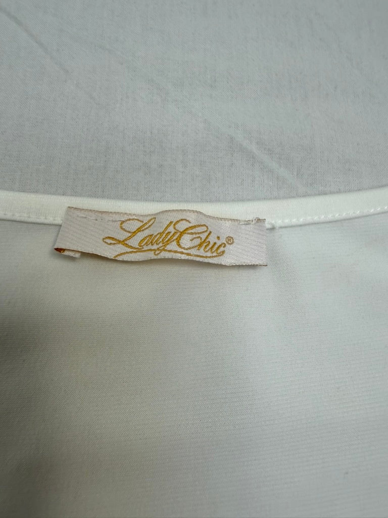 Lady Chic Jurk maat M Wit en donkerblauw Very Good