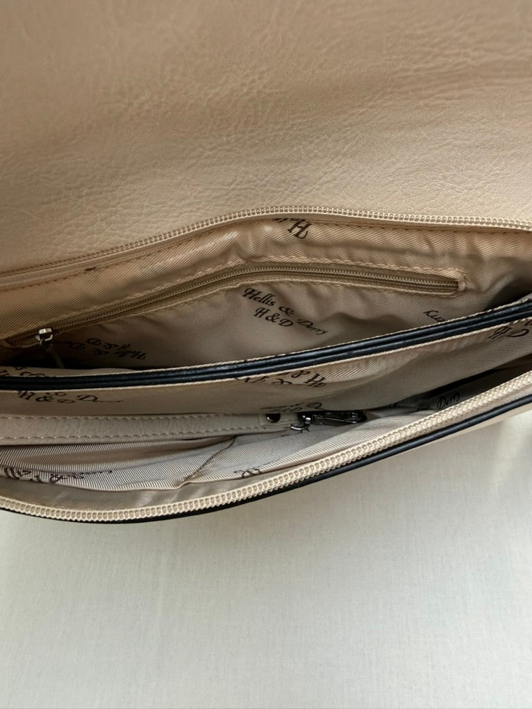 Crossbody tas Crème