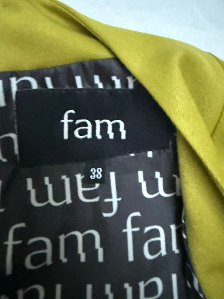 fam Jurk maat 38 Mosterdgroen
