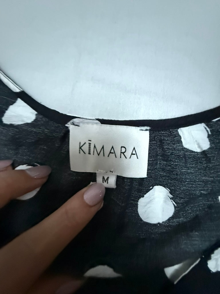 Kimara Jurk maat M Zwart/Wit