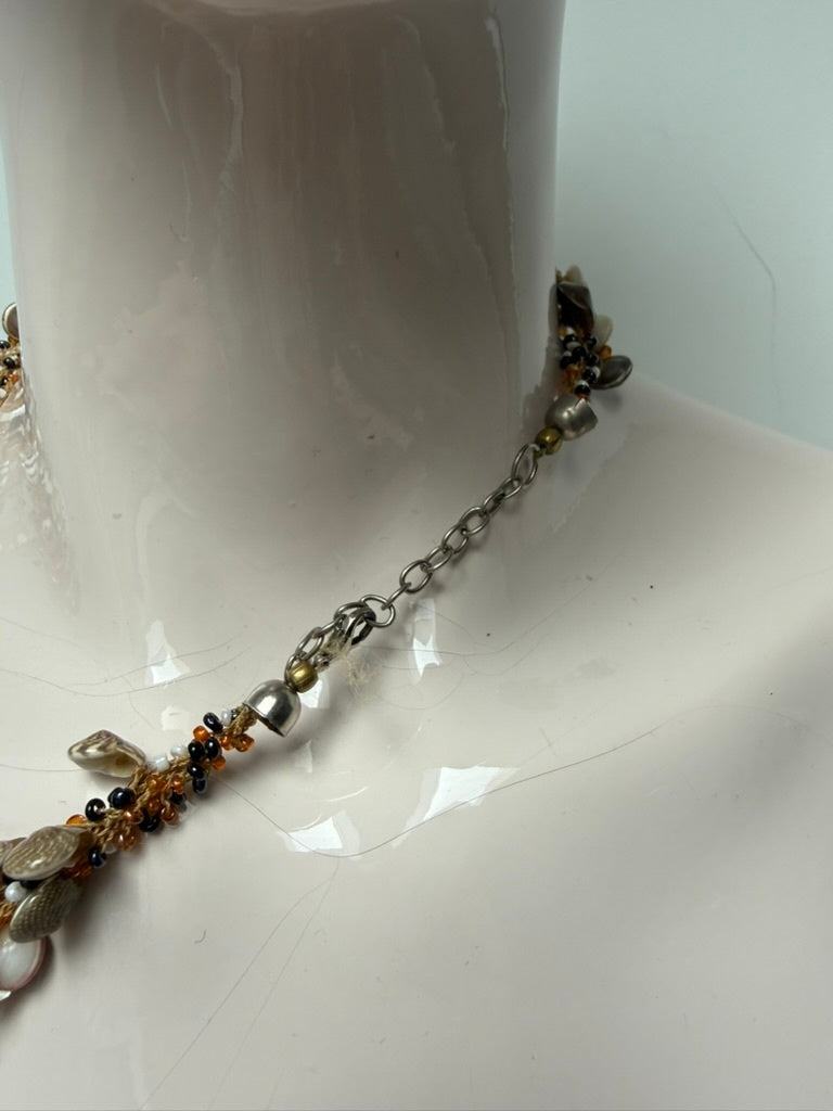 Onbekend Ketting maat One size Beige/multicolor