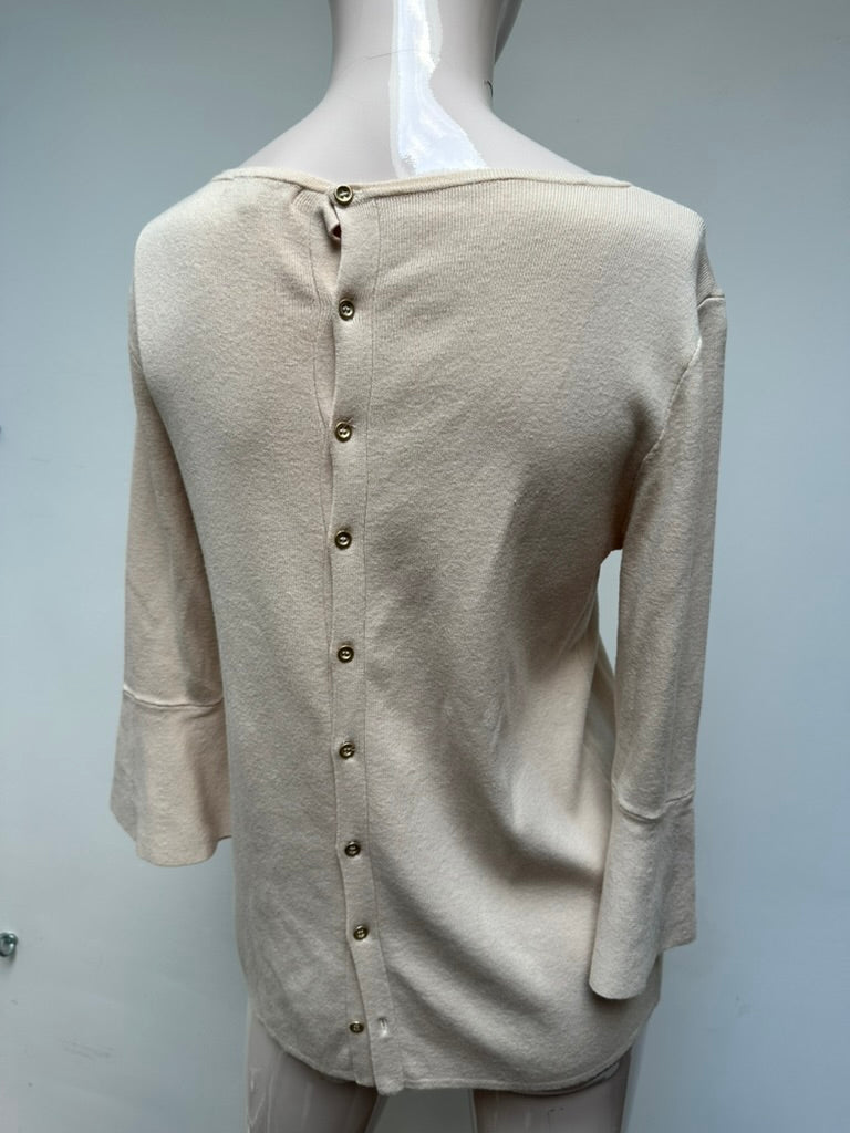Gigue beige trui met knoopjes maat 40