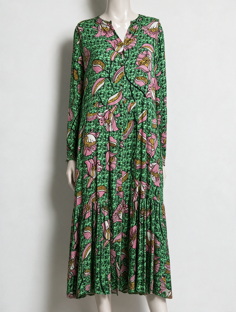 Lollys Laundry - Jurk - bloemenprint, maxi-lengte - S