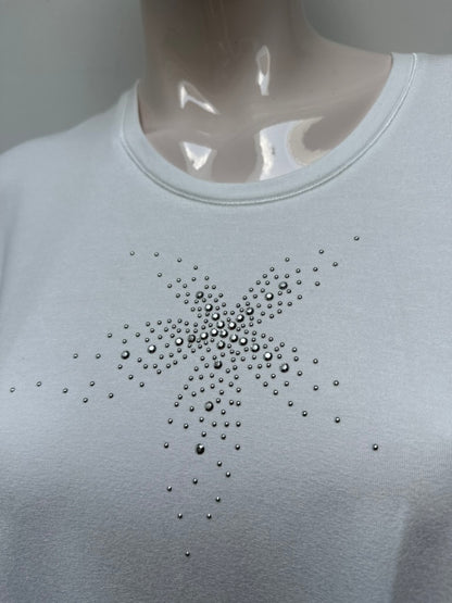 Rabe wit shirt met strass maat 42