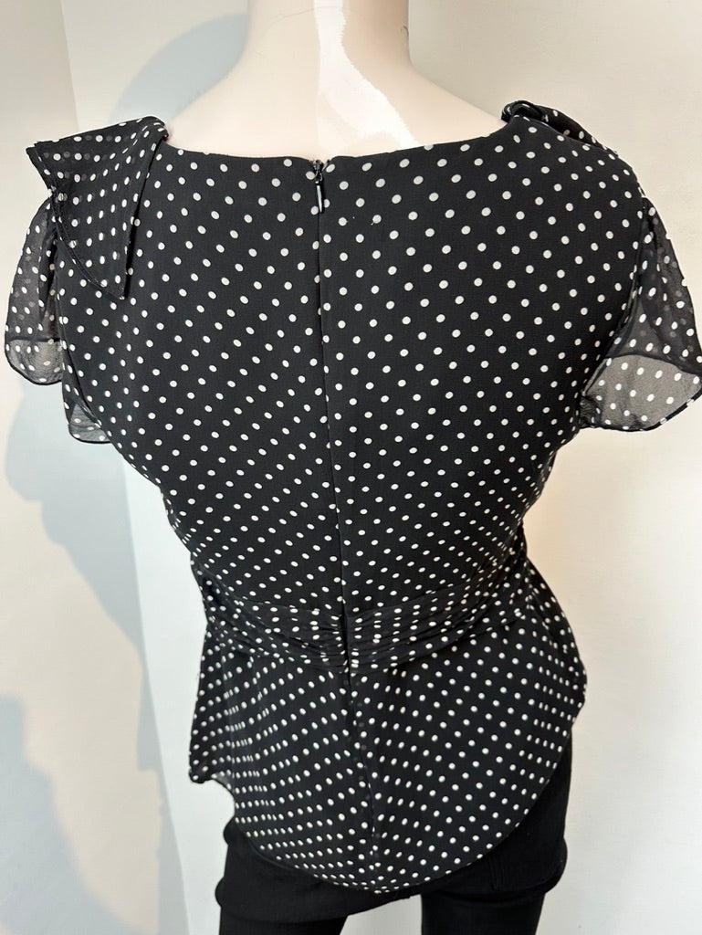 Luisa Spagnoli top met polkadots maat 40