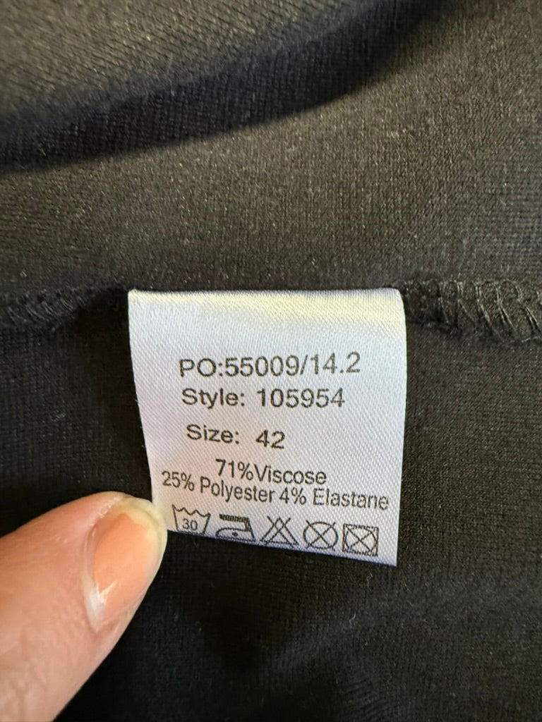 MICHA - Jurk - kleurblok, turquoise/geel/zwart, korte mouw - XL