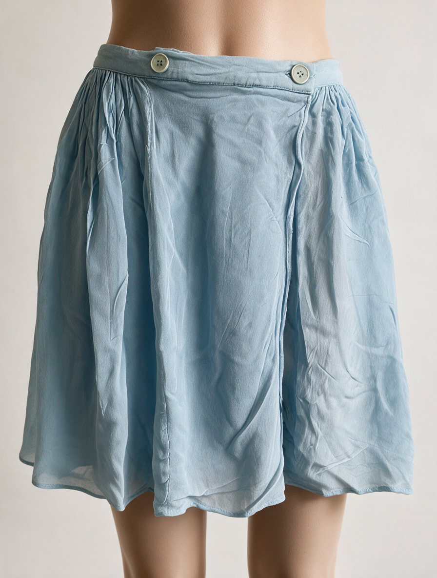 PHILOSOPHY di ALBERTA FERRETTI - Rok - blauw, overslagmodel, knoopsluiting