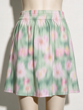 Another-Label - Rok - bloemenprint, elastische tailleband, soepelvallend - S