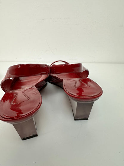 Ash rode sandalen met sleehak maat 41