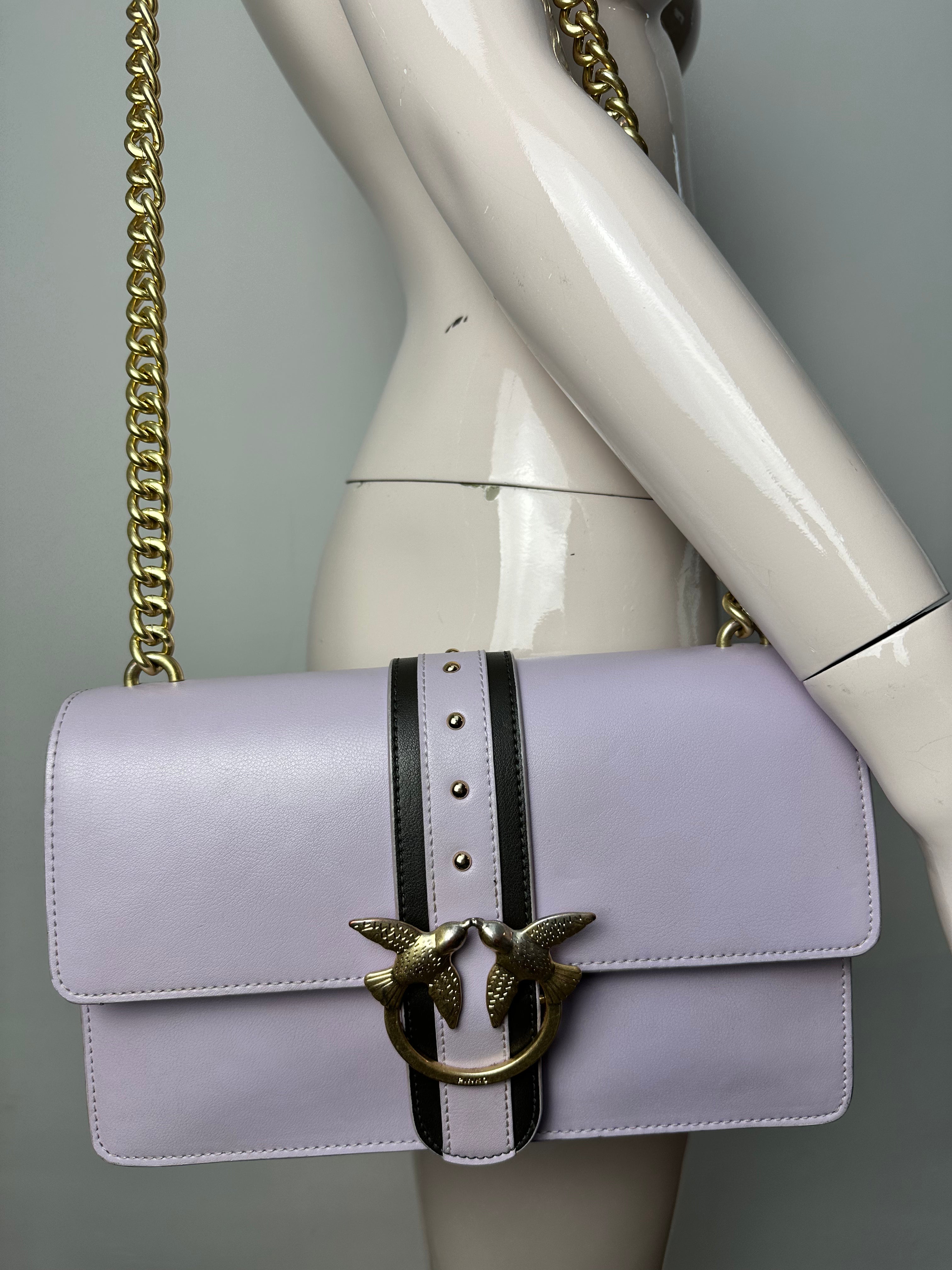 Pinko Classic Love Bag lila schoudertas