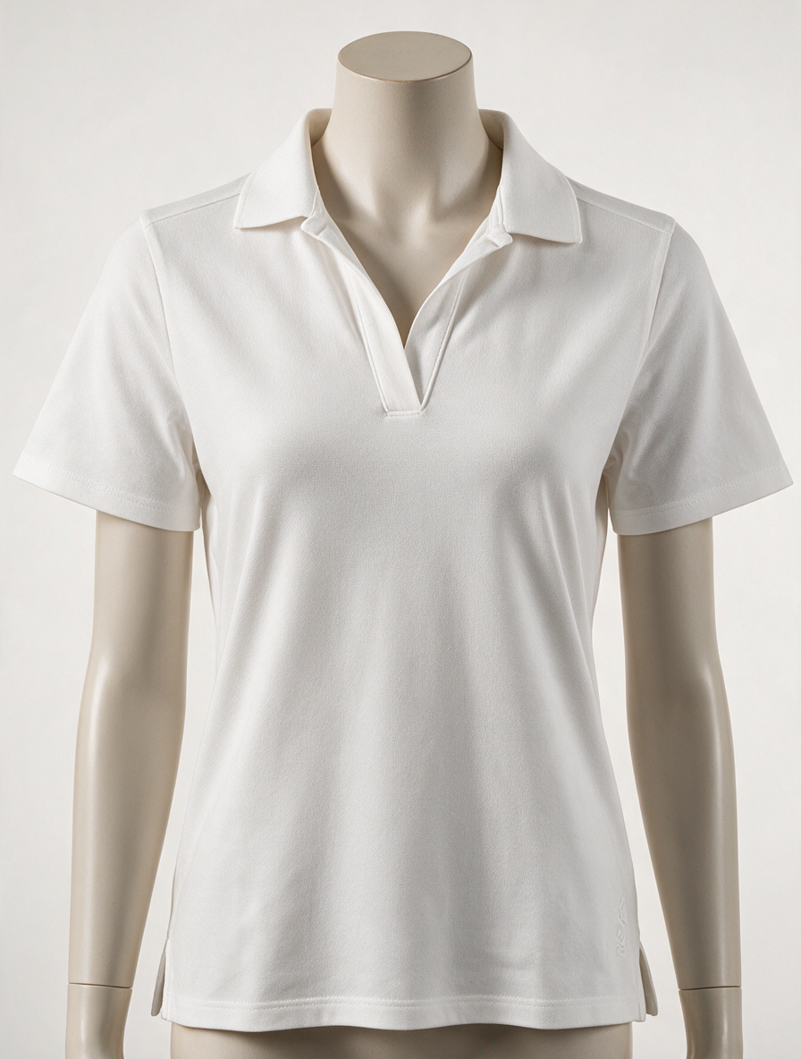 Betty Barclay - Polo - wit, V-hals, zonder knopen - S