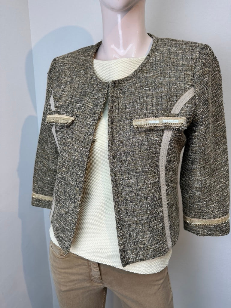 Blumarine Blugirl Folies beige/gouden jasje maat 40