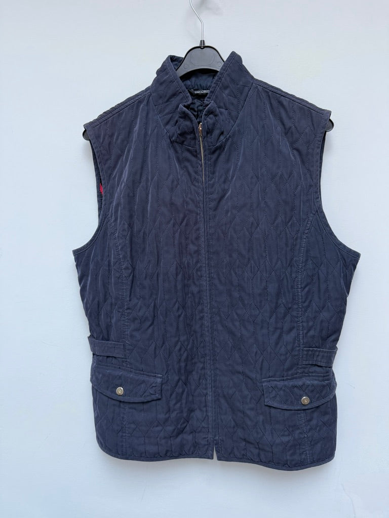 concept uk - Bodywarmer - blauw, gewatteerd, ritssluiting - XL