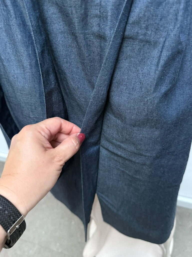 NATAN - Rok - blauw, denim, overslagmodel - 38 (FR40)