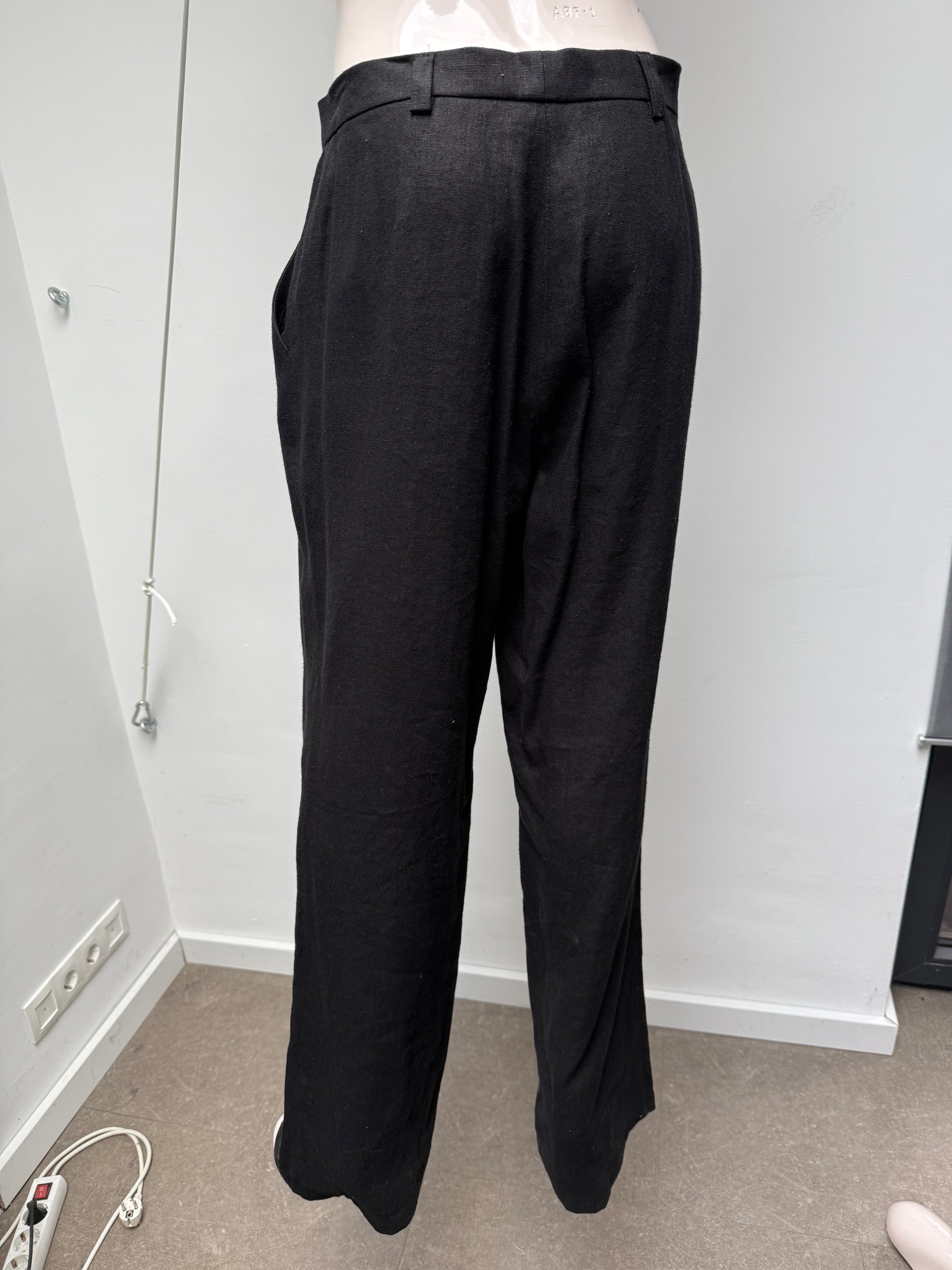 Hirsch linnen broek maat 40 zwart