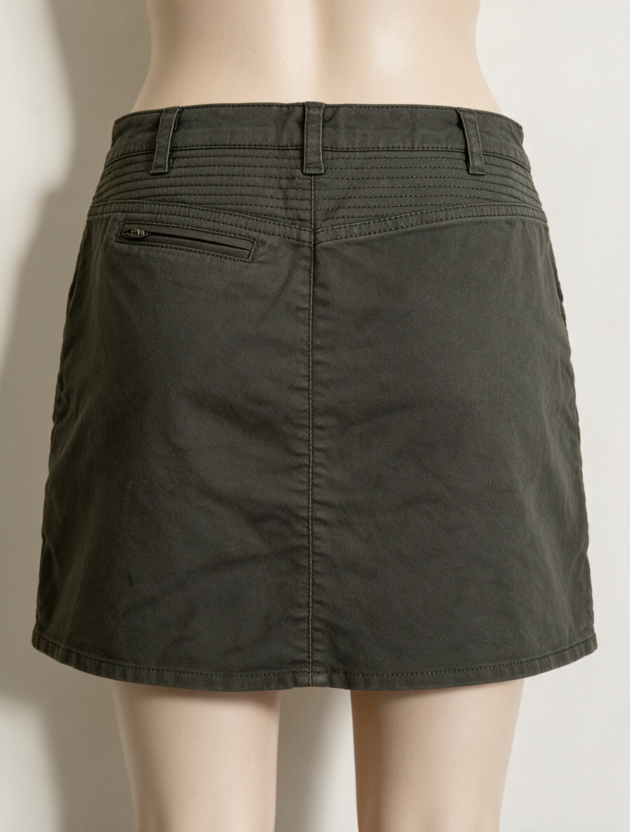 Fusalp - Rok - bruin/khaki, mini, badge-detail - S