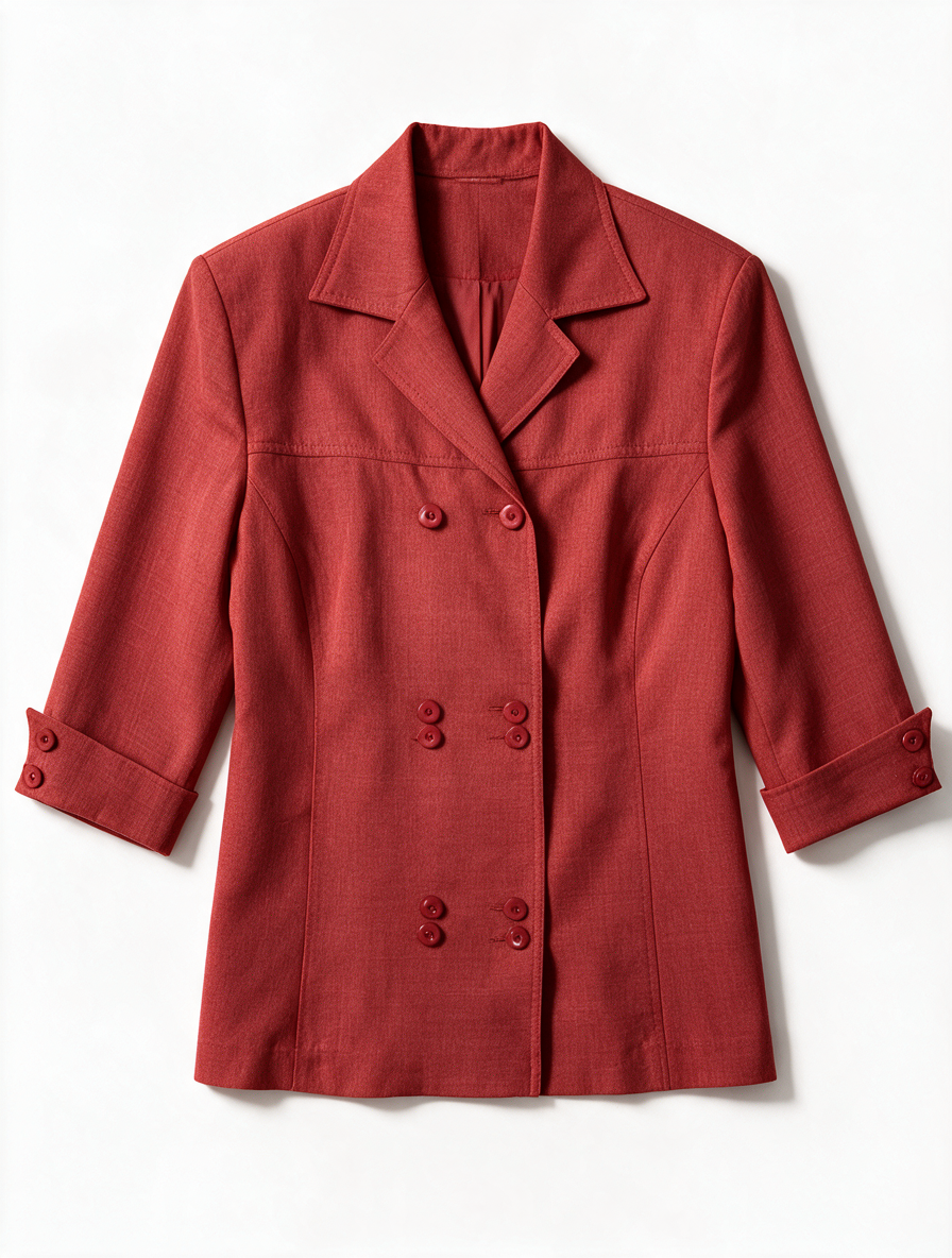 Setter Lady - Blazer - rood, reverskraag, 3/4 mouw - XL