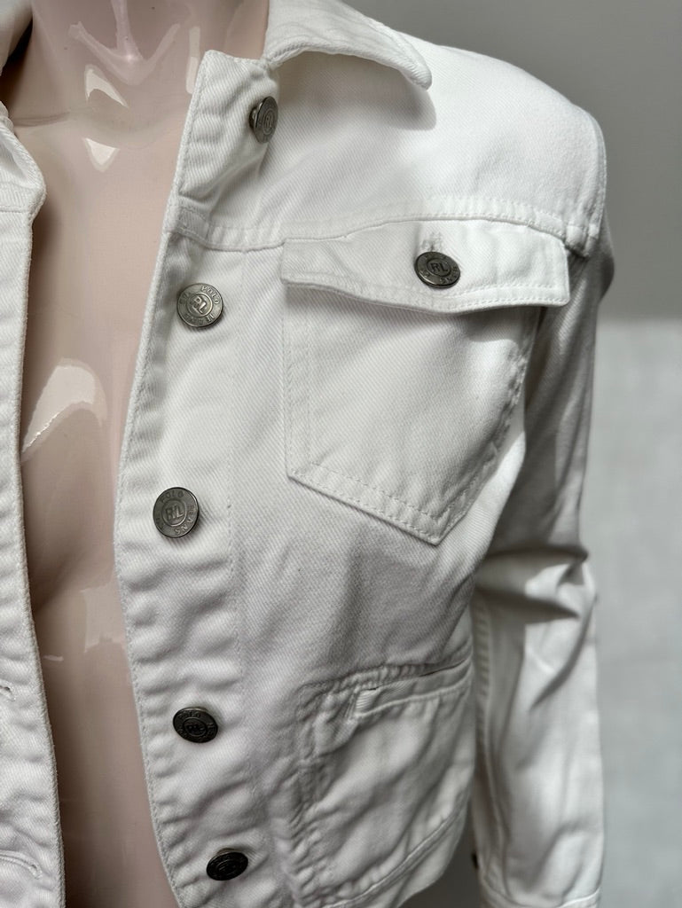 Ralph Lauren Polo wit jeans jasje maat S