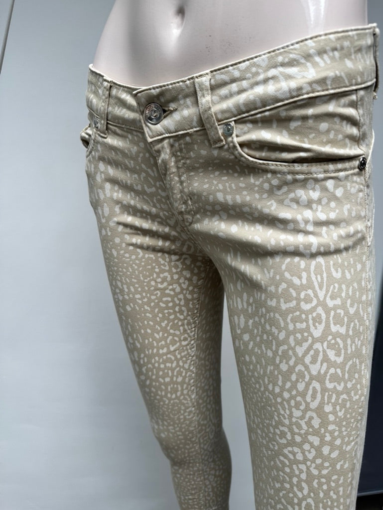 Liu Jo bedrukte beige jeans maat XS